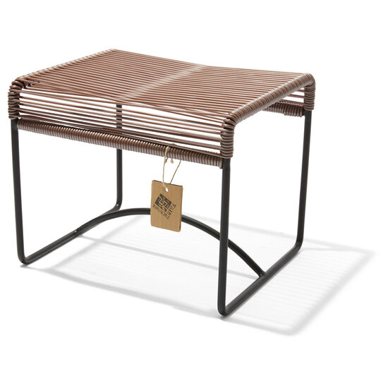 Silla Acapulco Xalapa Stool or Footrest in Metallic Taupe