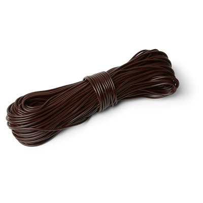 PVC Cord Coil in Chocolate Brown