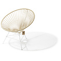 Condesa Hemp Chair, White Frame 100% natural