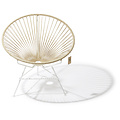 Condesa Hemp Chair, White Frame 100% natural