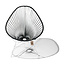 Acapulco Chair in Black, White Frame (Made w/ Recycled PVC)