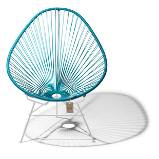 Acapulco Chair Petrol Blue, White Frame