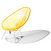Acapulco Chair in Yellow, White Frame