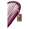 Acapulco Chair in Violet Wine, White Frame