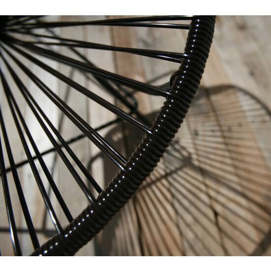 Acapulco Chair in Chocolate Brown, White Frame