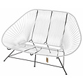 Acapulco Sofa in White, Suitable for 2-3 People