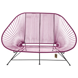 Acapulco Sofa Violet Wine