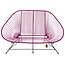 Silla Acapulco Acapulco Sofa in Violet Wine, Suitable for 2-3 People