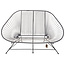 Acapulco Sofa in Silver Grey, Suitable for 2-3 People
