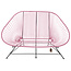 Acapulco Sofa in Pastel Pink, Suitable for 2-3 People