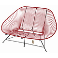 Acapulco Sofa in Red, Suitable for 2-3 People