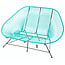 Silla Acapulco Acapulco Sofa in Light Turquoise, Suitable for 2-3 People