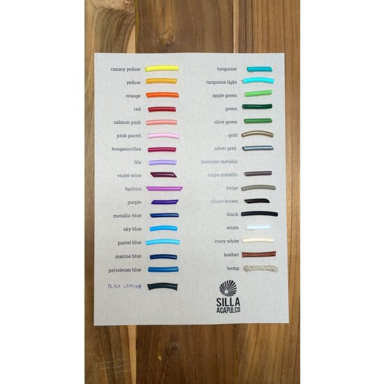 Silla Acapulco PVC Cord Coil silver-grey