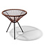 Silla Acapulco Table Japón taupe metallic with glass table top