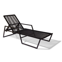 Sunbed Solas silver gray