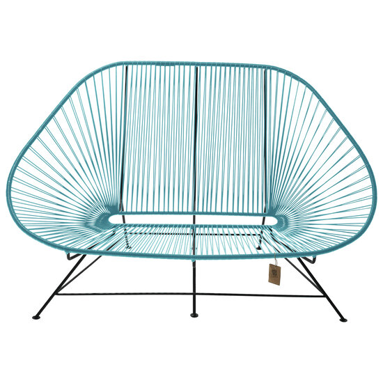 Silla Acapulco Acapulco Sofa in Petrol Blue, Suitable for 2-3 People