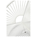 Luna Dining Chair in White, White Frame