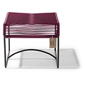 Xalapa Stool or Footrest in Violet Wine