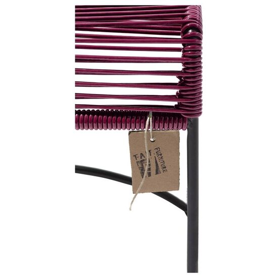 Xalapa Stool or Footrest in Violet Wine