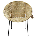 Luna Dining Chair Tule, With Natural Reed