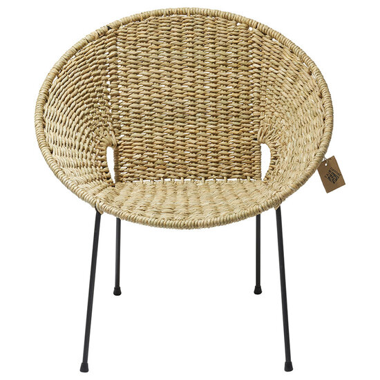 Luna Dining Chair Tule, With Natural Reed