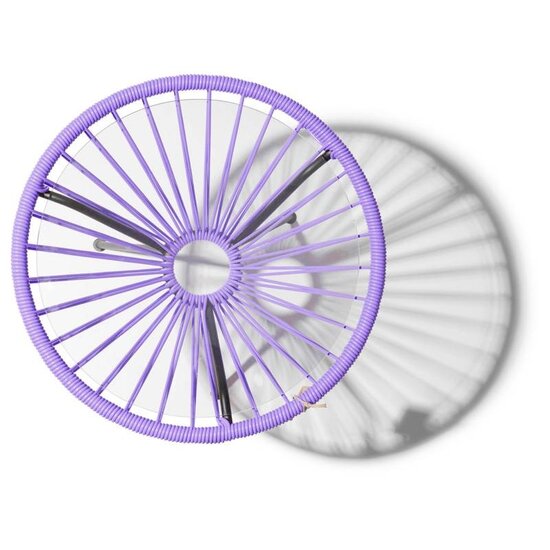Table Japón in Lilac, Glass Table Top