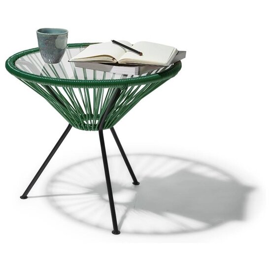 Table Japón in Green, Glass Table Top