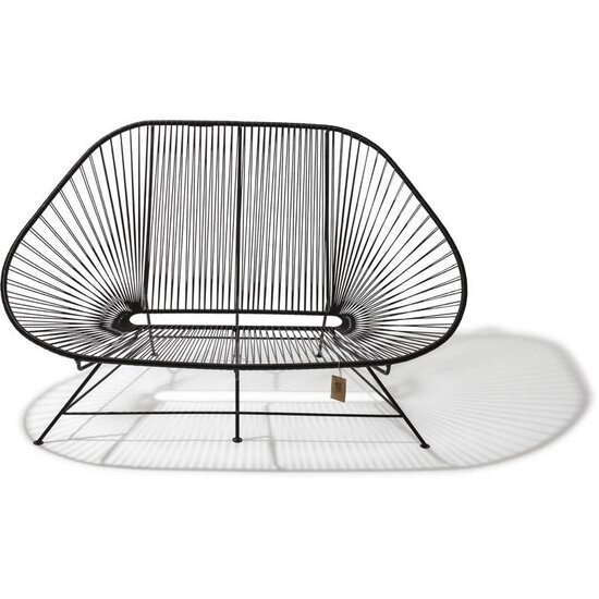 Silla Acapulco Acapulco Sofa in Black, Suitable for 2-3 People