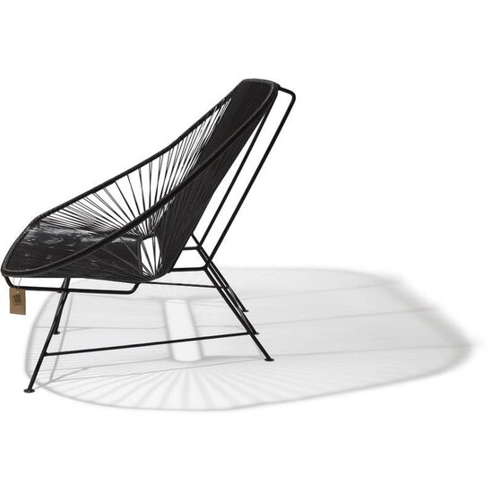 Silla Acapulco Acapulco Sofa in Black, Suitable for 2-3 People