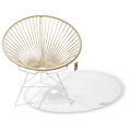 Condesa Hemp Chair, White Frame 100% natural