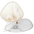 Acapulco Hemp Chair, White Frame