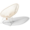 Acapulco Hemp Chair, White Frame