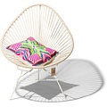 Acapulco Hemp Chair, White Frame