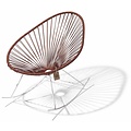 Acapulco Rocking Chair Leather Edition, White Frame