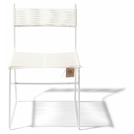Polanco Dining Chair Sled Base in White