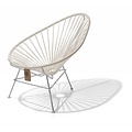 Acapulco Kids Chair in White, White Frame