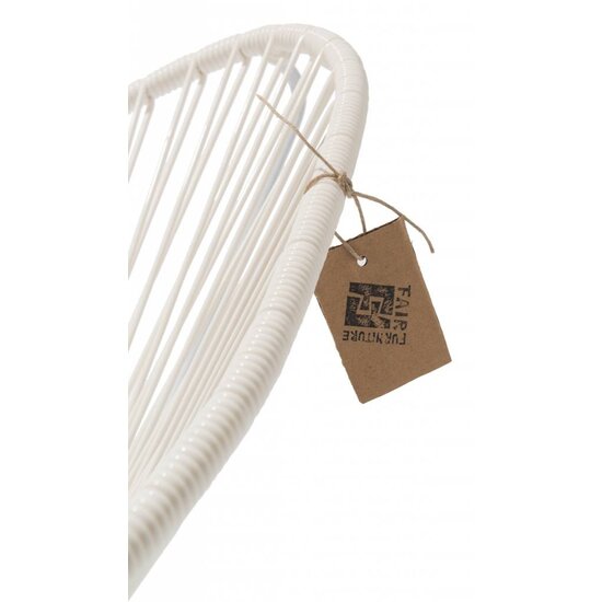 Acapulco Kids Chair in White, White Frame