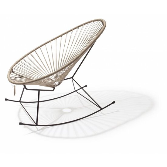 Silla Acapulco Acapulco Rocking Chair in Beige