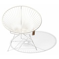 Condesa Chair in White, White Frame