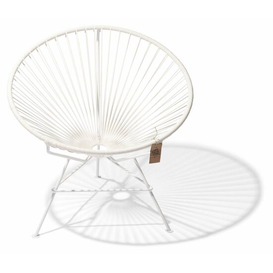 Condesa Chair in White, White Frame