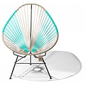 Acapulco Chair in Beige & Turquoise