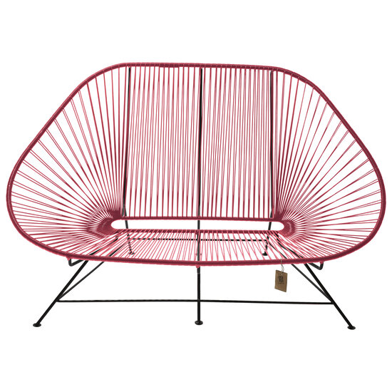Acapulco Sofa in Red, Suitable for 2-3 People