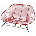 Acapulco Sofa in Red, Suitable for 2-3 People