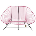 Acapulco Sofa in Pastel Pink, Suitable for 2-3 People