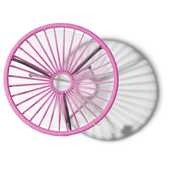 Table Japón in Fuchsia, Glass Table Top