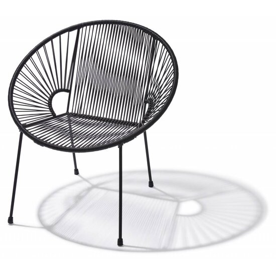 Luna Dining Chair in Black (Made w/ Recycled PVC)