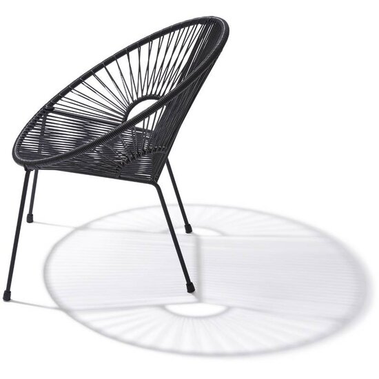 Luna Dining Chair in Black (Made w/ Recycled PVC)