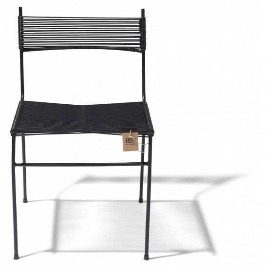 Polanco Dining Chair in Black (Made w/ Recycled PVC)