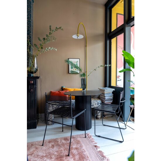 Polanco Dining Chair in Black (Made w/ Recycled PVC)