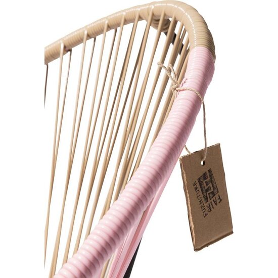 Condesa Chair Bicolor Beige & Pastel Pink